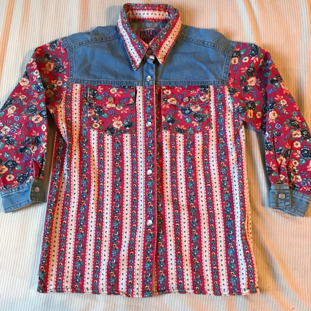 Vintage Long Sleeve Bottom Down